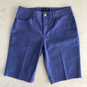 Lee Riders by Lee Casual Mid Rise Bermuda 5 Pocket Denim Jean Shorts Blue Sz 6